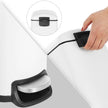 Slim Pedal Bin – Steel – Silver – 10L Capacity with Removable Inner Bucket and Slow Close Feature