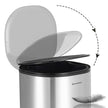 Step-Open Trash Can – Steel – Grey – 5L Capacity with Inner Bucket and Soft Closure