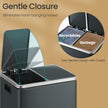 Double Kitchen Bin – Stainless Steel – Silver – Pedal Operation with Inner Classified Buckets