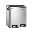 Recycle Bin Trash Can – Stainless Steel – 30L Total Capacity – Dual Inner Bins for Easy Sorting