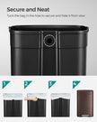 Steel Pedal Kitchen Bin – 50L Capacity – Walnut Brown – Soft Close Lid
