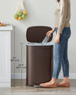 Step-On Pedal Bin – Steel – Sand Beige – 50L Capacity with Soft Close Feature