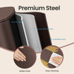 Step-On Pedal Bin – Stainless Steel – Brown – 50L Capacity with Soft Close and Removable Inner Bucket