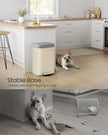 Metal Waste Pedal Bin – Metal – Sand Beige and Dove Grey – 68L Capacity with Lid
