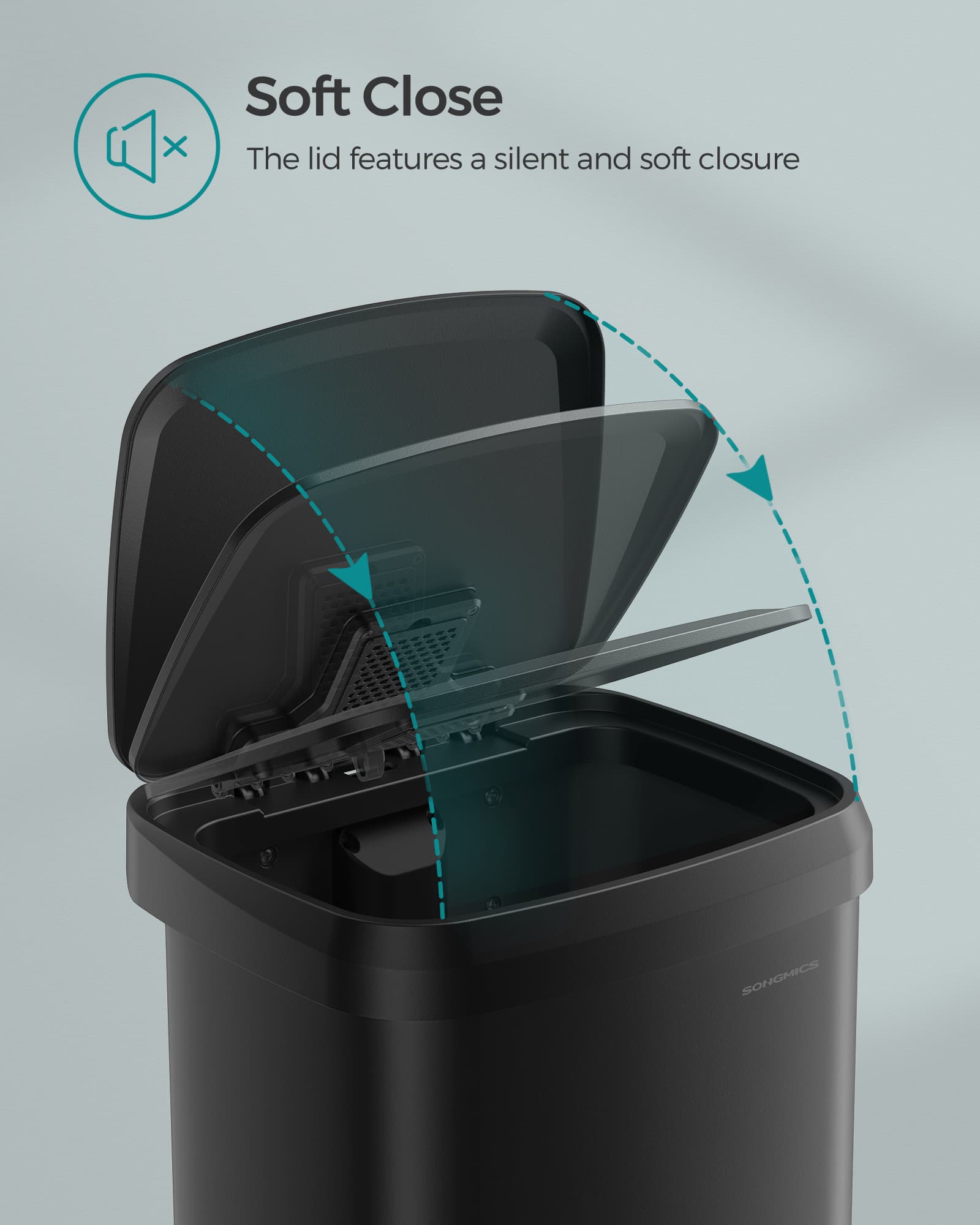 50L Metal Pedal Rubbish Bin – Silver – Large Capacity with Lid