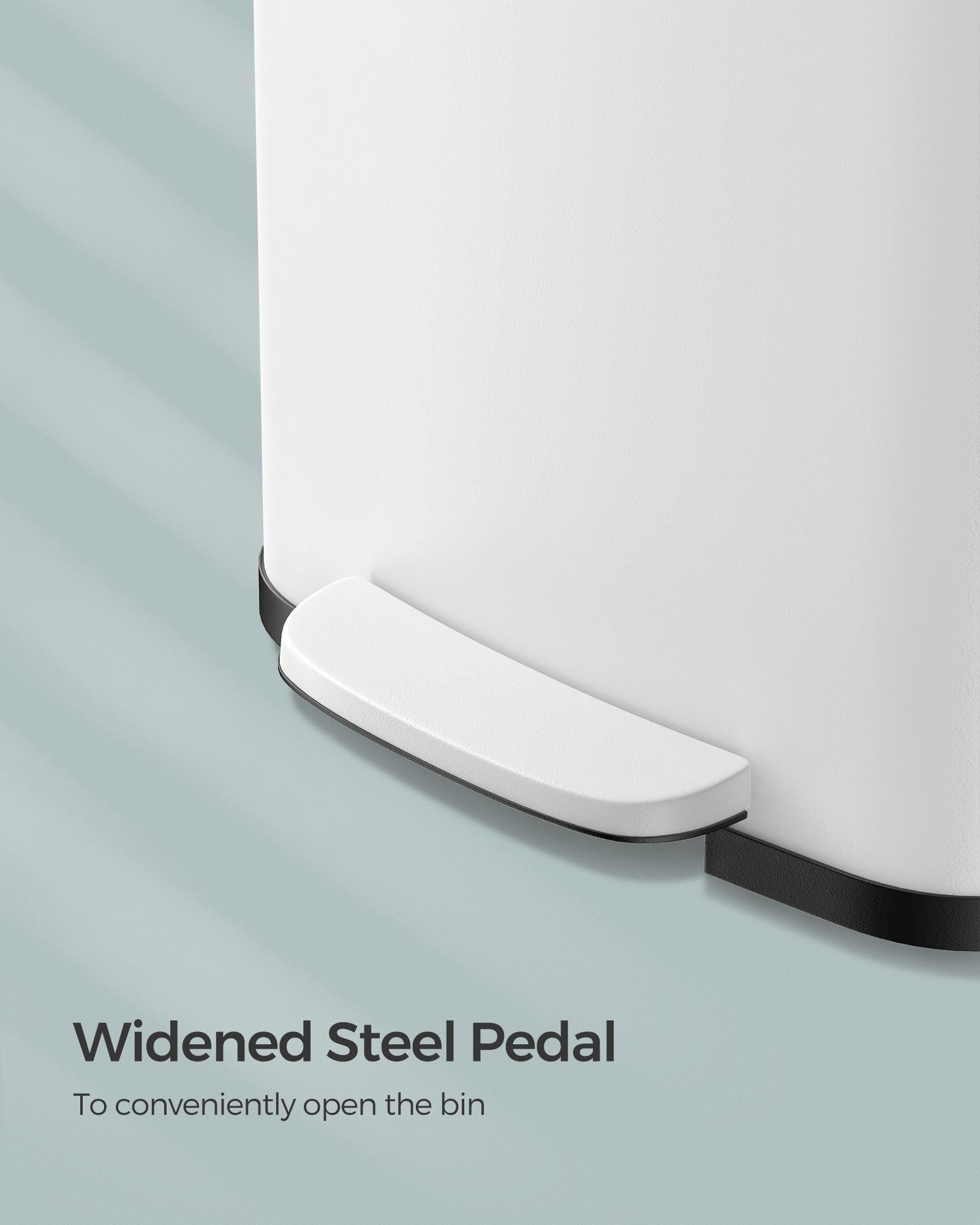 50L Metal Pedal Rubbish Bin – Silver – Large Capacity with Lid