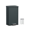 Large Steel Kitchen Bin – Black Finish – Soft Close Lid – 40L Capacity with 15 Liner Bags