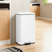 Large Step Waste Bin – Steel – White – 40L Capacity with Soft Close Mechanism