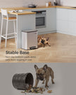 20L Steel Kitchen Trash Bin – Metallic Silver – Soft-Close Lid, Non-Slip Pedal