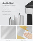 Double Bin – Steel – Metallic Silver – Soft-Close Lid, Wide Sturdy Pedal