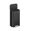 Pedal Bin – Steel – Ink Black – 30 L Capacity with Soft-Close Lid and Wide Non-Slip Pedal