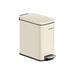 Bathroom Pedal Bin – Steel – Sand Beige – Soft Close, 5L Capacity for Small Spaces