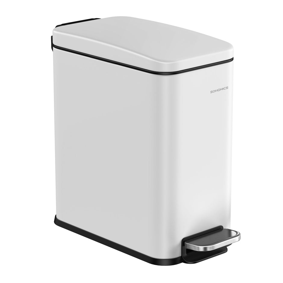 Small Steel Pedal Bin – 5L – Soft Close – Slim Design for Small Spaces