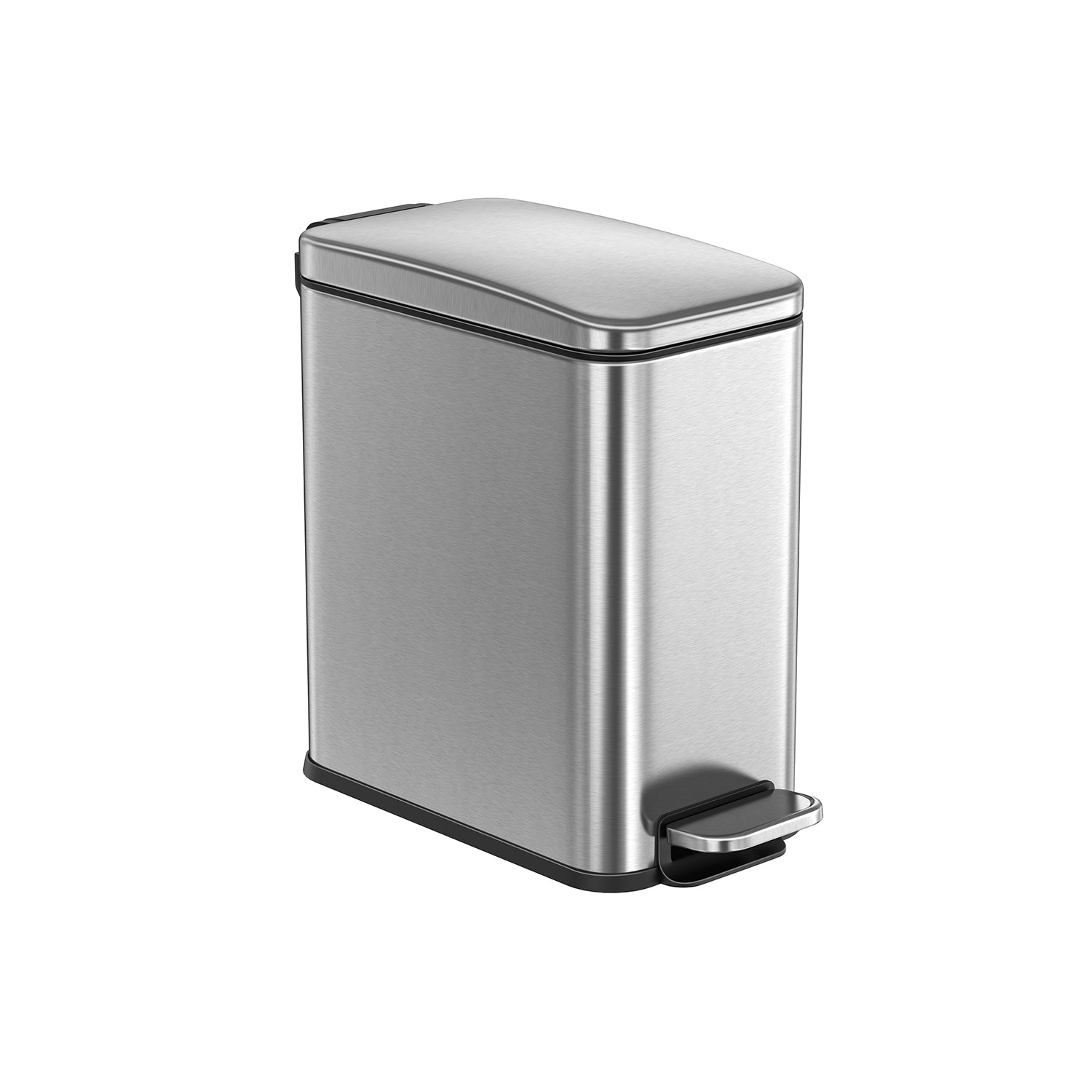 10L Steel Bathroom Bin – Soft Close – Slim Design for Small Spaces