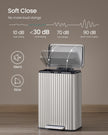 Kitchen Trash Can - 50L - Steel - Soft-Close Lid - Pedal Bin, Removable Inner Bucket