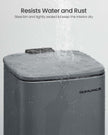 Pedal Toilet Bin – Steel – Slate Grey – 6L Capacity with Soft-Close Lid