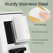 Bathroom Bin – Steel – White – 6L Soft-Close Lid for Compact Spaces