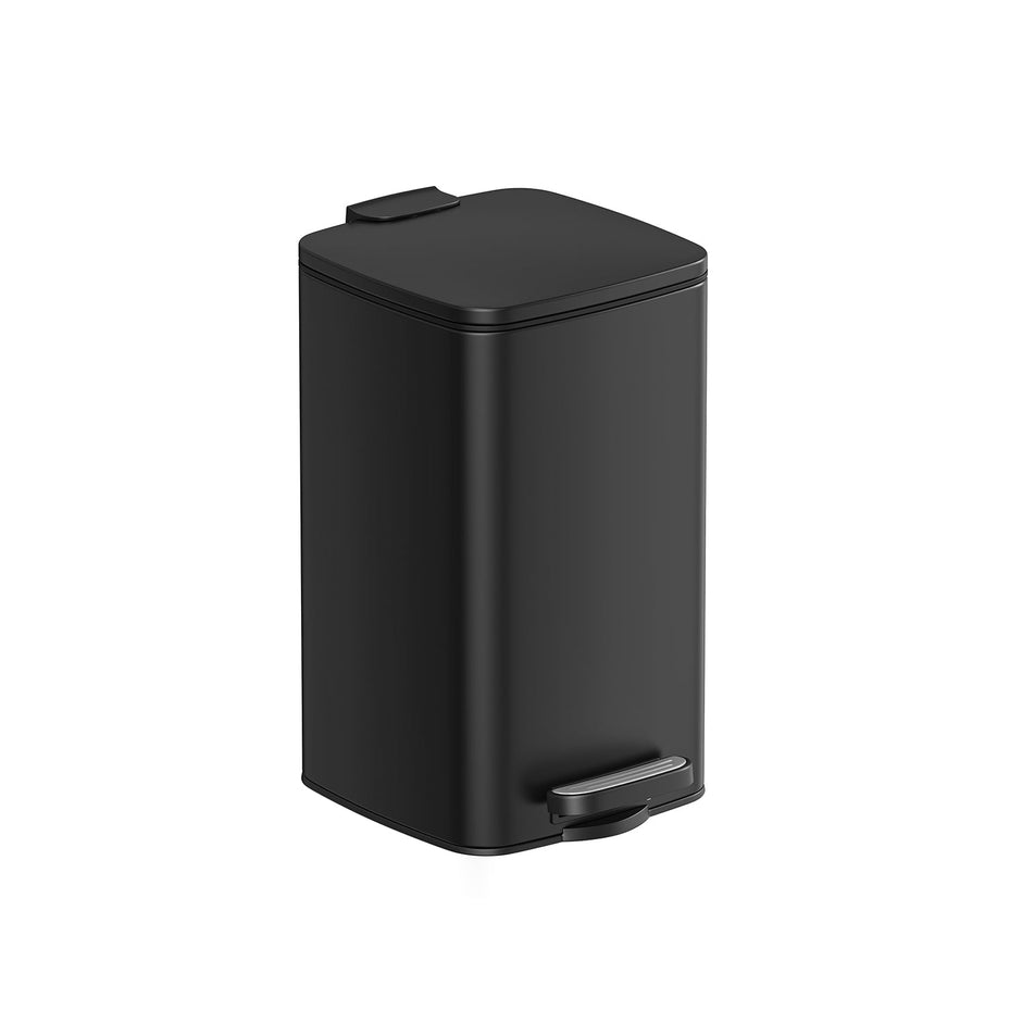 Small Pedal Bin – Steel – Silver – Soft-Close Lid