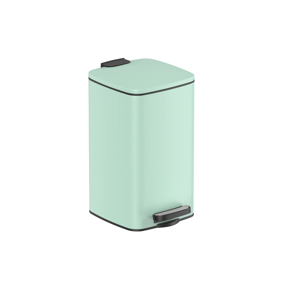 Small Pedal Bin – Steel – Silver – Soft-Close Lid