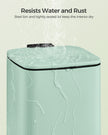 Small Pedal Bin – Steel – Silver – Soft-Close Lid