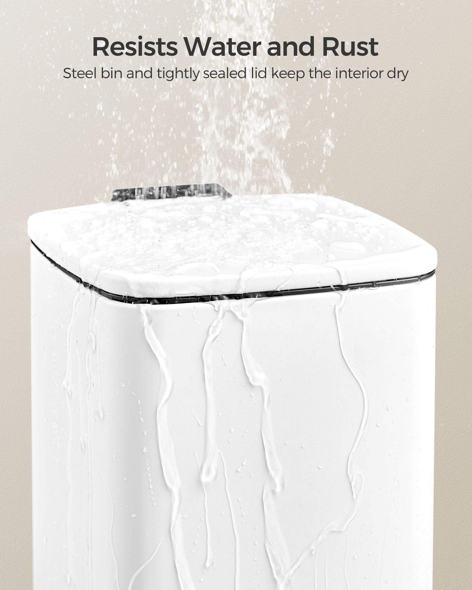 Pedal Toilet Bin – Steel – Silver – 6L Capacity with Soft-Close Lid