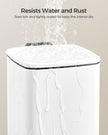 Pedal Toilet Bin – Steel – Silver – 6L Capacity with Soft-Close Lid
