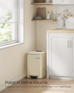Pedal Bin – Steel – Cloud White – 20L with Inner Bucket