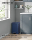 Trash Bin – Plastic – Midnight Blue – 5.2 Gallon (20 L) Capacity