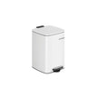 Pedal Bin – Steel – Cloud White – 20L with Inner Bucket
