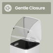Pedal Waste Bin – Stainless Steel – White – Soft Close and Stay Open Feature, 20 L