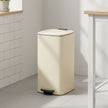 Pedal Waste Bin – Stainless Steel – Beige – 30L Capacity with Soft Close and Stay Open Feature