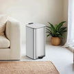 Stainless Steel Trash Can – 8 Gallons – Metallic Silver – Kitchen Garbage Bin