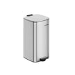 Kitchen Bin – Steel – Cloud White – 30 L with Inner Bucket