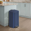 Pedal Waste Bin – Stainless Steel – Blue – 30L Capacity with Soft Close and Inner Bucket