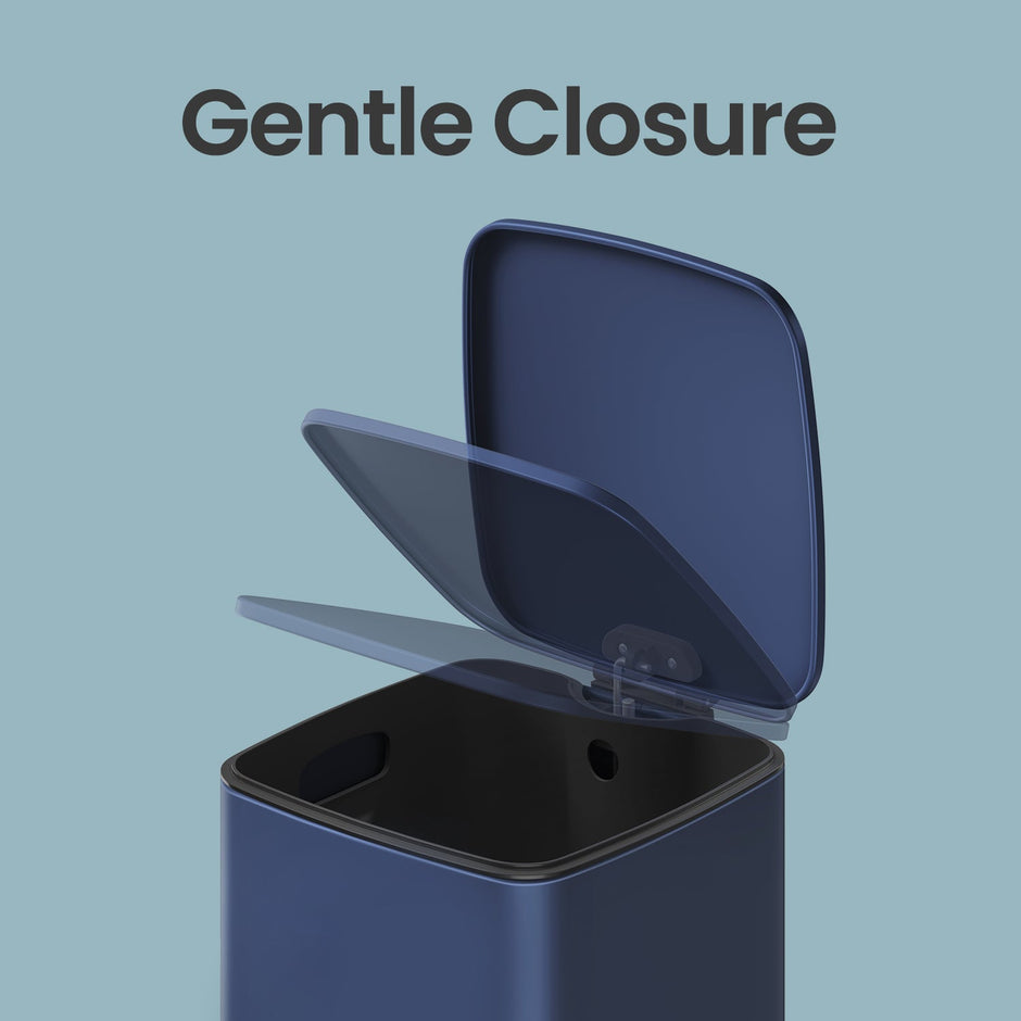 Pedal Waste Bin – Stainless Steel – Blue – 30L Capacity with Soft Close and Inner Bucket