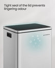 Kitchen Bin – Stainless Steel – Silver – 50 L with Removable Inner Bucket and Soft Close