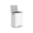 Kitchen Bin – Stainless Steel – Cloud White – 50 L Capacity with 15 Bin Bags