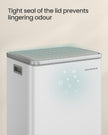 Kitchen Bin – Stainless Steel – Cloud White – 50 L Capacity with 15 Bin Bags