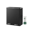 Double Rubbish Bin – Stainless Steel – Fingerprint Proof – Dual Compartment with Carry Handles