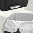 60L Dual-Section Pedal Rubbish Bin – Plastic – Black – Soft-Close Mechanism