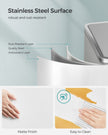 Dual Compartment Trash Can – Stainless Steel – Fingerprint Proof – 2 x 30L Capacity
