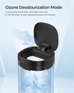 Automatic Rubbish Bin – Steel – Ink Black – Motion Sensor with Ozone Odour Control and Stay-Open Lid