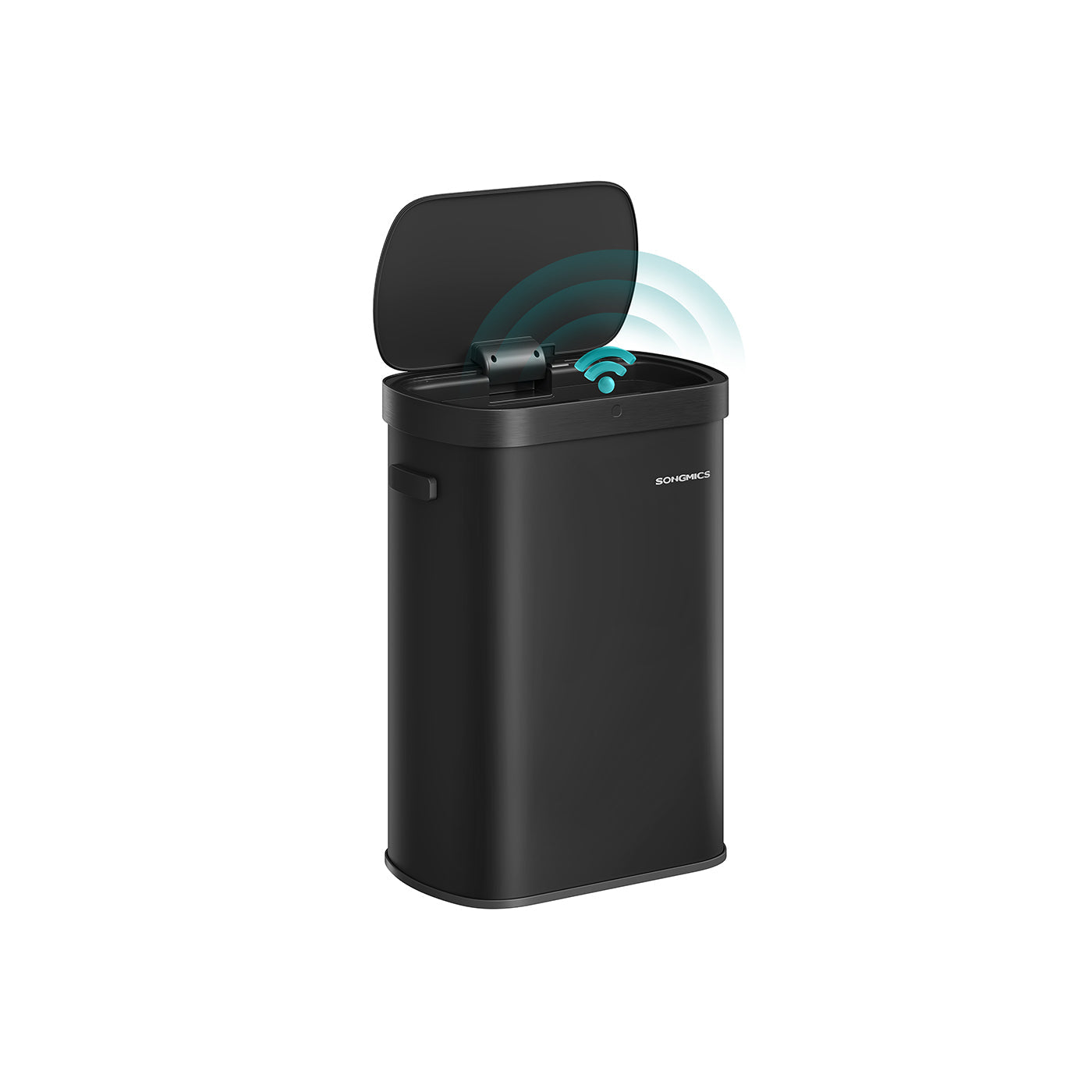 Motion Sensor Kitchen Bin – Steel – Ink Black – 13-Gallon Capacity with Automatic Opening and Soft Close Lid