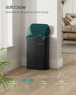Motion Sensor Kitchen Bin – Steel – Ink Black – 13-Gallon Capacity with Automatic Opening and Soft Close Lid