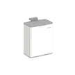 8L Steel Hanging Kitchen Bin – Silver – Lid Included – Food Waste Collection