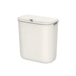 Hanging Trash Can – Plastic – White – 9L Capacity with Lid, Wall Mounted