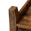 TV Stand – Engineered Wood – Rustic Brown – Open Shelves with Cable Holes