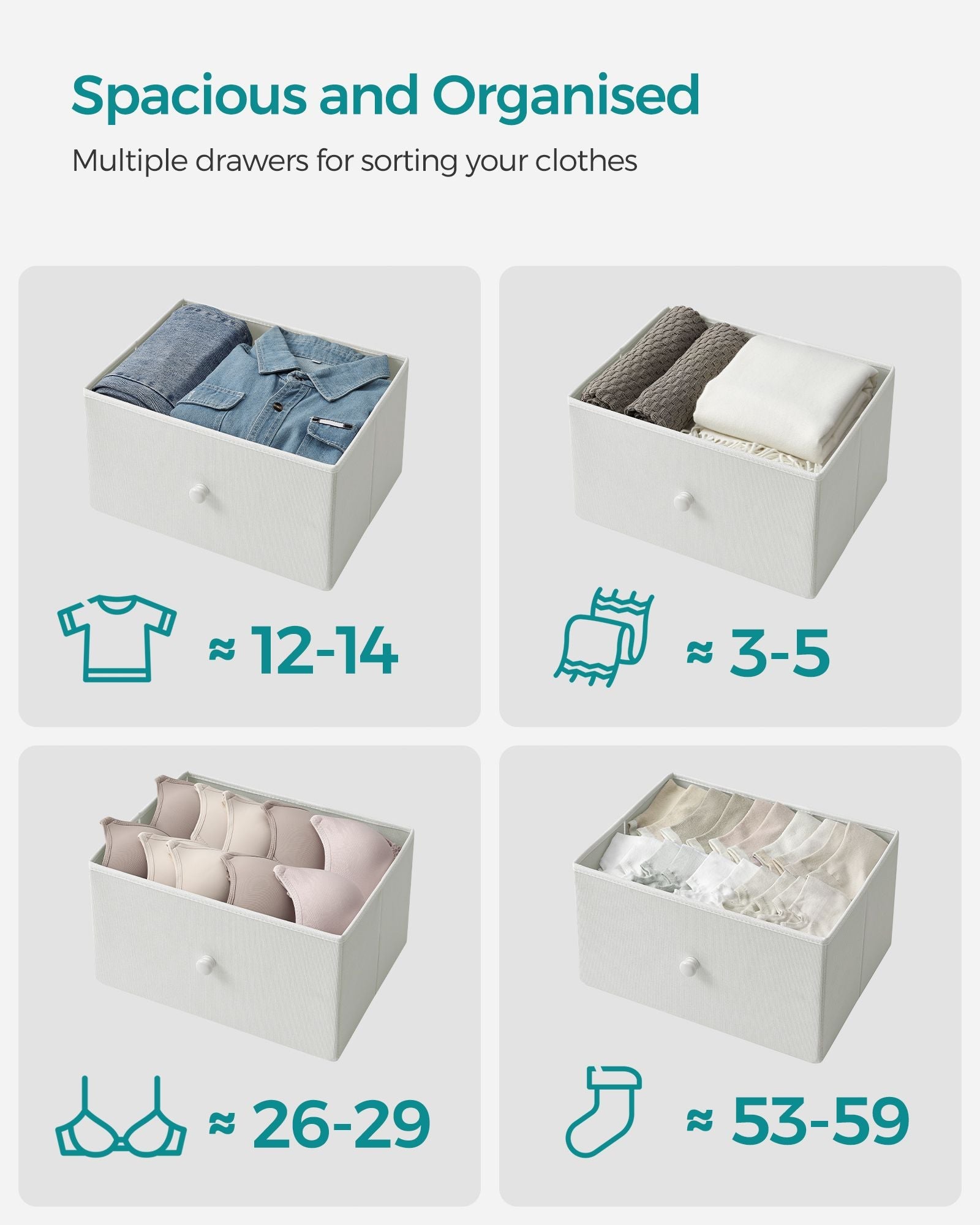 Chest of Drawers – Fabric and Metal – Rustic Brown and Black – 6 Drawer Storage Organizer