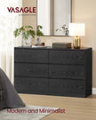 Chest of Drawers – Wood – Snow White – Six Drawer Storage Organizer