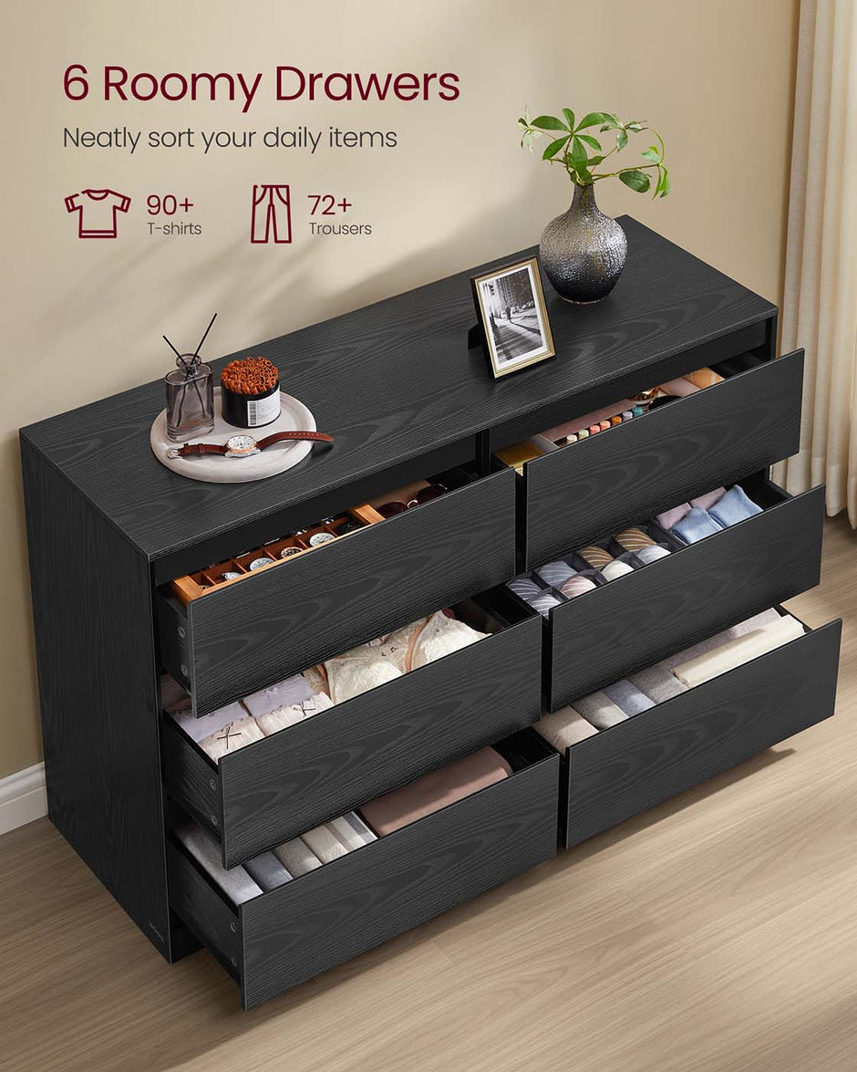 Chest of Drawers – Wood – Snow White – Six Drawer Storage Organizer